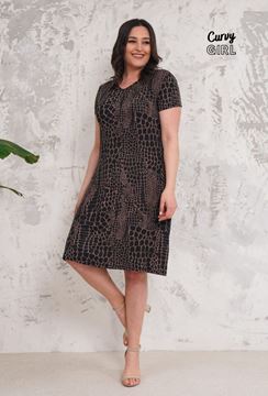 Picture of CURVY GIRL STRETCH SHIFT DRESS